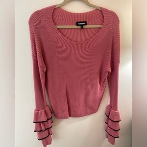 Express Ruffle Sleeve Sweater